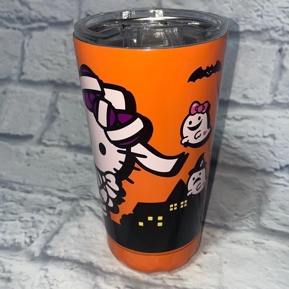 Hello Kitty Sanrio Spooky Mummy Ghost Bats Stainless Steel Halloween Tumbler